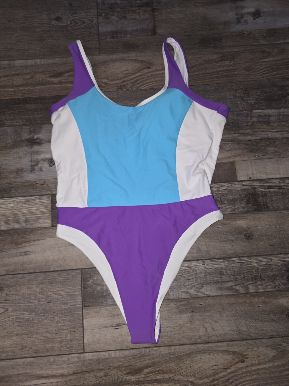 93 Play Street Never worn One-Piece Swimsuit in Purple, Blue & White